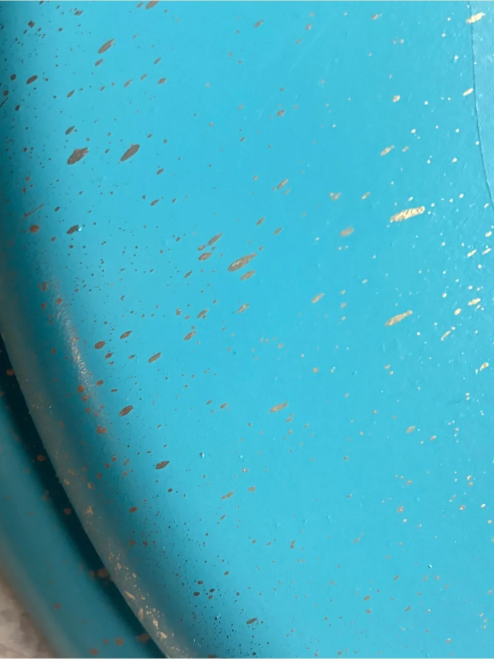 Floral Butterfly teal with metallic gold splash Toilet Seat
